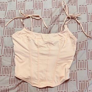 Hollister Peach Corset Top